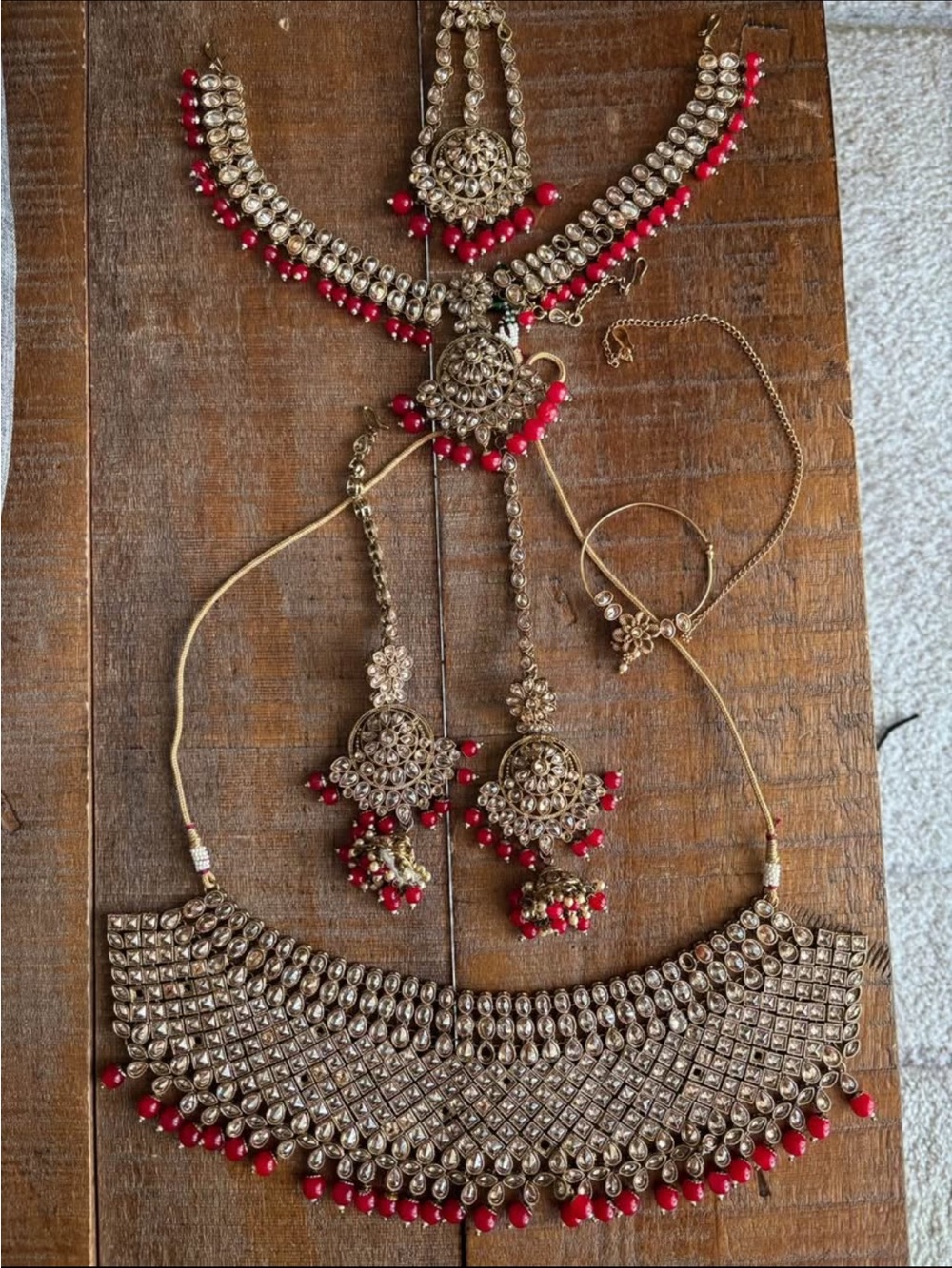 Indian Heavy Kundan Jewellery set
